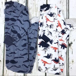 Carter's Pajamas - Carter’s Fleece Footie Pajamas Bundle of 2 Sz 4T Carter's Pajamas - Carter’s Fleece Footie Pajamas Bundle of 2 Sz 4T